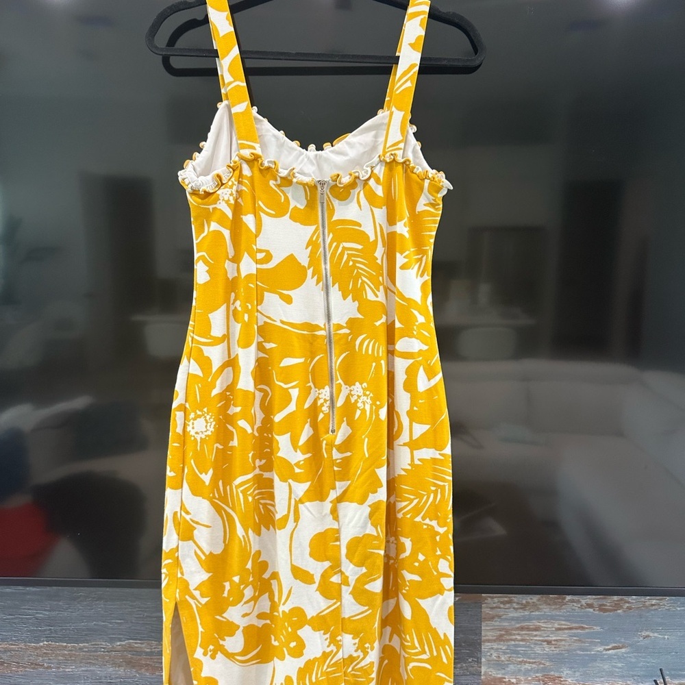 Trina Turk White and Yellow Dress - Picture 3 of 9